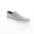 Фото #4 товара Lugz Clipper MCLIPRC-0435 Mens Gray Canvas Slip On Lifestyle Sneakers Shoes