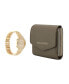 ფოტო #4 პროდუქტის Women's Analog Gold-Tone Metal Alloy Bracelet Watch, 32mm and Wallet Gift Set