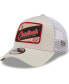 Фото #1 товара Men's Khaki, White Arizona Cardinals Happy Camper A-Frame Trucker 9FORTY Snapback Hat