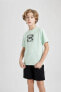 Erkek Çocuk T-shirt C0957a8/tr345 Aqua
