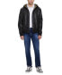 Фото #6 товара Men's Gary Faux Leather Hooded Jacket