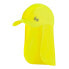 Cap with neck protector Buff Pack Cap Bimini Yellow fluoride