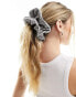 Фото #4 товара ASOS DESIGN scrunchie hair band with oversized gingham design in multi