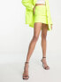 Фото #1 товара ASOS DESIGN tailored mini skirt suit in fluro yellow