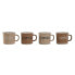 Фото #1 товара Набор кофейных чашек Home ESPRIT Керамика Коричневый 180 мл 4 предмета