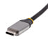 Фото #4 товара StarTech.com USB-C to Ethernet Adapter - USB 3.0 to Gigabit Ethernet Network Adapter - 10/100/1000 Mbps - USB-C to RJ45 Ethernet Adapter (GbE) - 12in Attached Cable - Driverless Install - Wired - USB Type-C - Ethernet - 5000 Mbit/s - Black - Grey