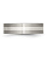 Фото #3 товара Titanium Brushed Sterling Silver Inlay Flat Wedding Band Ring