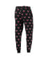 ფოტო #4 პროდუქტის Men's Black Chicago Bulls Allover Logo Jogger Pants