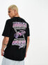 Hurley Nascar back print t-shirt in black