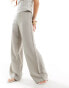 Фото #4 товара & Other Stories linen blend fluid wide leg trousers in grey