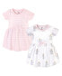 ფოტო #1 პროდუქტის Toddler Girls Cotton Short-Sleeve Dresses 2pk, Elephant Princess