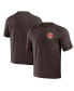 Фото #1 товара Men's NFL x Darius Rucker Collection by Brown Cleveland Browns Washed Raglan Henley T-shirt