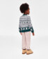 ფოტო #2 პროდუქტის Charter Club Toddler Boys Fair Isle Crewneck Sweater, Created for Macy's