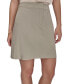 Фото #1 товара Women's Zip-Front Slant-Pocket Mini Skirt