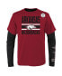 ფოტო #2 პროდუქტის Big Boys Cardinal, Black Arkansas Razorbacks Fan Wave T-shirt Combo Pack