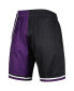 ფოტო #3 პროდუქტის Men's Black, Purple Sacramento Kings Hardwood Classics 2000 Split Swingman Shorts