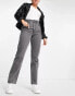 Topshop Dad jeans in smoke grey