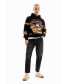 Men's Mickey Mouse patchwork sweatshirt