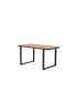 Фото #7 товара Furnish Home Store Berlin 39" Solid Wood Rustic Coffee Cocktail Table For Living Rooms With Shelf