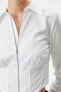 Kırık Beyaz Kadın Gömlek 4WAK60291PW