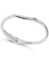 ფოტო #1 პროდუქტის Silver-Tone Pavé Star-Accented Bangle Bracelet