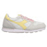 Фото #1 товара Diadora Camaro Lace Up Womens Grey, White, Yellow Sneakers Casual Shoes 176564-