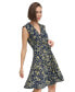 ფოტო #6 პროდუქტის Women's Eloise Ruffle-Trim Sleeveless Wrap Dress