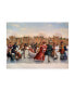 Фото #1 товара Dan Craig Victorian Skaters Canvas Art - 27" x 33.5"