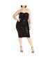 Фото #1 товара Plus Size Sequin Sofia Dress