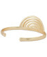 Gold-Tone Openwork Half Circle Cuff Bracelet