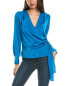 Harper Wrap Top Women's Blue S