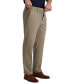 ფოტო #1 პროდუქტის Men's Premium Classic-Fit Wrinkle-Free Stretch Elastic Waistband Dress Pants