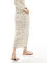 Фото #5 товара Vero Moda textured midi skirt co-ord in beige