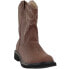 Roper Chunk Rider Embroidery Round Toe Cowboy Womens Brown Casual Boots 09-021-