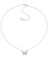Фото #1 товара DKNY pavé Butterfly Pendant Necklace, 16" + 3" extender