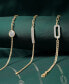 ფოტო #4 პროდუქტის Diamond Pavé Disc Two-Chain Link Bracelet (1/4 ct. t.w.) in Gold Vermeil, Created for Macy's