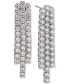 ფოტო #1 პროდუქტის Silver-Tone Cubic Zirconia Chandelier Earrings, Created for Macy's