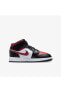Фото #2 товара Кроссовки Nike Air Jordan 1 Mid Black Fire RedSKU: 554725-079