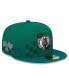 Фото #1 товара Men's Kelly Green Boston Celtics 2024 NBA All-Star Game Rally Drive Checkerboard 59FIFTY Crown Fitted Hat