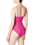 Фото #3 товара Anne Cole 293986 Women Shirred Lingerie Maillot Berry Size 8