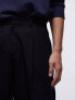 Фото #3 товара Topman wide leg wool mix trousers in black