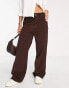 Фото #1 товара ASOS DESIGN cord slouchy dad trouser in brown