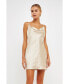 Фото #2 товара Women's Satin Slip Mini Dress