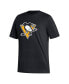 Фото #3 товара Men's Jake Guentzel Black Pittsburgh Penguins Fresh Name and Number T-shirt