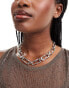 Фото #4 товара 8 Other Reasons chunky chain necklace in rhodium plated