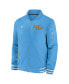 Фото #3 товара Men's Blue Milwaukee Brewers City Connect Authentic Collection Game Time Bomber Full-Zip Jacket