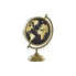 Фото #1 товара Настольные часы DKD Home Decor 22 x 12 x 31 cm Стеклянный Позолоченный Металл Vintage Карта Мира