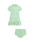 ფოტო #2 პროდუქტის Baby Girls Polo Pony Mesh Polo Dress