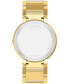 ფოტო #5 პროდუქტის Men's Men's Swiss Sapphire Diamond (1/20 ct. t.w.) Gold-Tone PVD Bracelet Watch 39mm