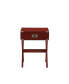 Babs End Table in Red